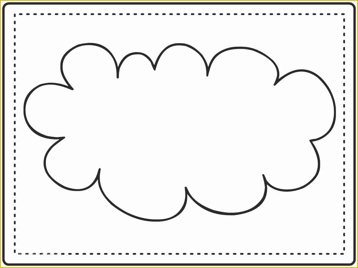 Cloud Template Free Of 6 Best Of Cloud Template Printable Cloud Cut Out