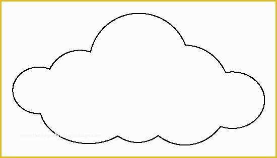 Cloud Template Free Of Cloud Pattern Use the Printable Outline for Crafts
