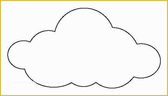 Cloud Template Free Of Cloud Pattern Use the Printable Outline for Crafts
