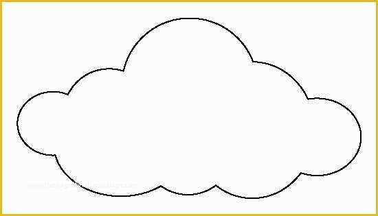 Cloud Template Free Of Cloud Pattern Use the Printable Outline for Crafts