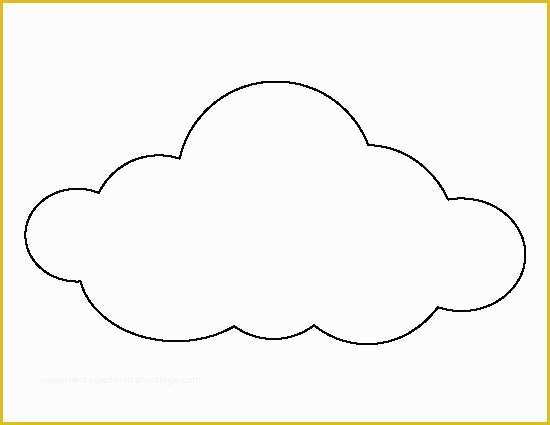 Cloud Template Free Of Cloud Printable