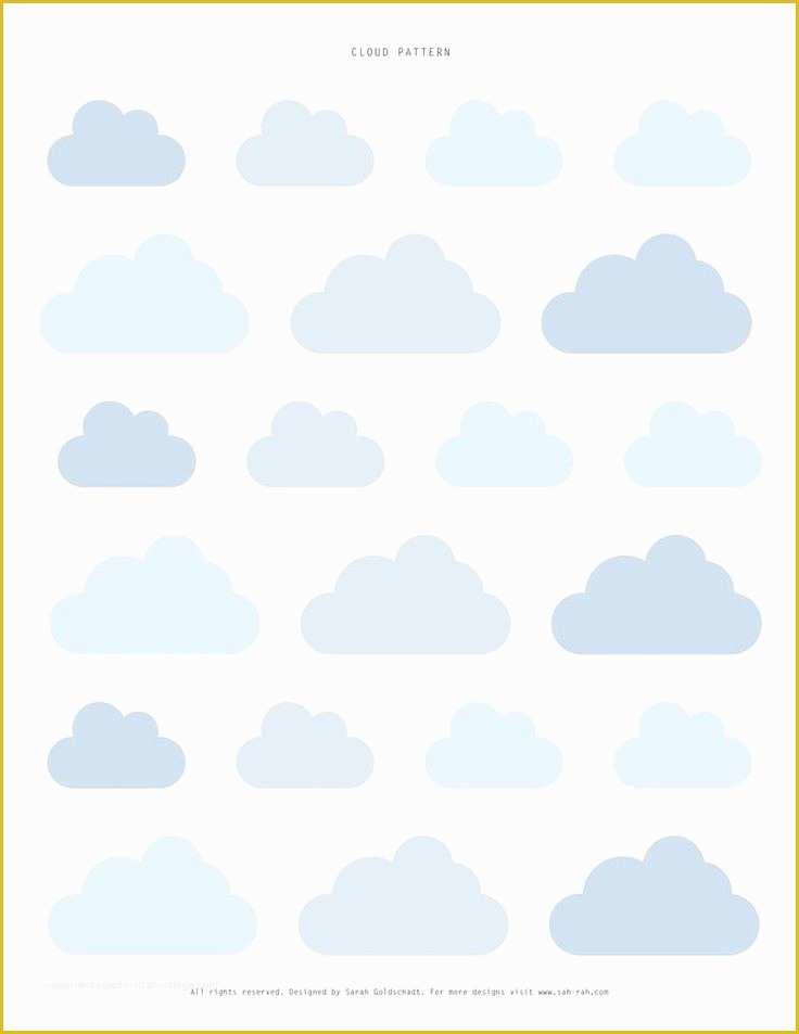 Cloud Template Free Of Clouds Template More Printable Crafts to Do