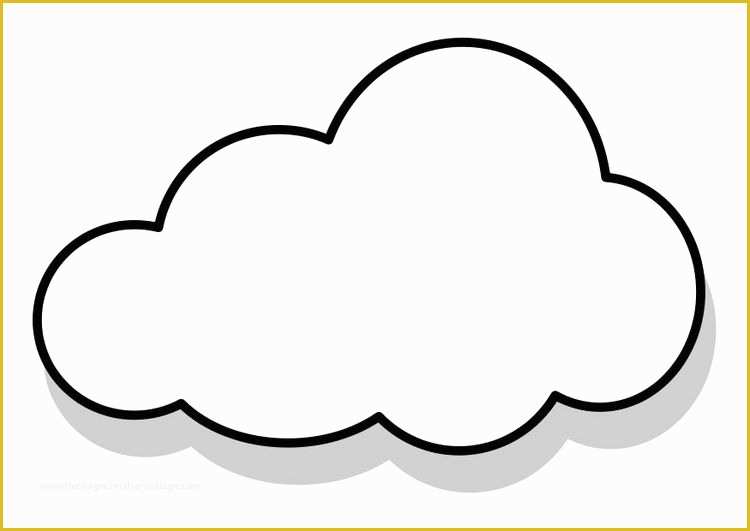 Cloud Template Free Of Free Printable Cloud Coloring Pages for Kids