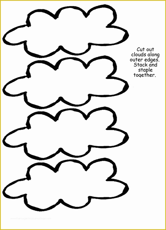 Cloud Template Free Of Free Printable Cloud Template Download Free Clip Art