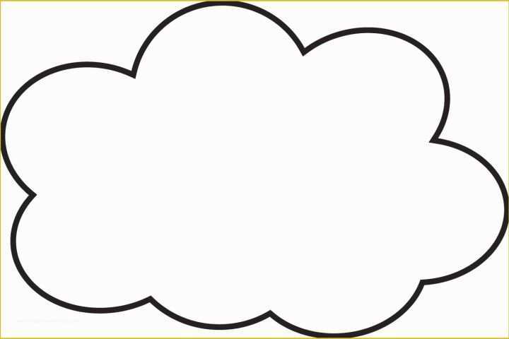 Cloud template free of rain cloud template printable clipart best 