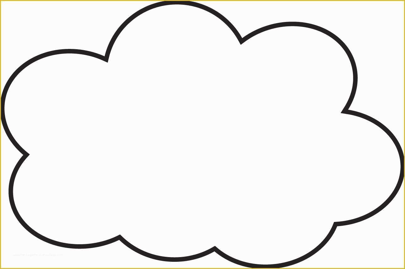 Free Cloud Template Printable Printable World Holiday