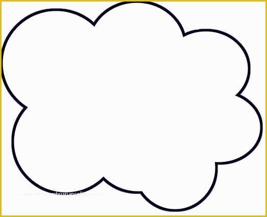 Cloud Template Free Of Rain Cloud Template Printable Clipart Best