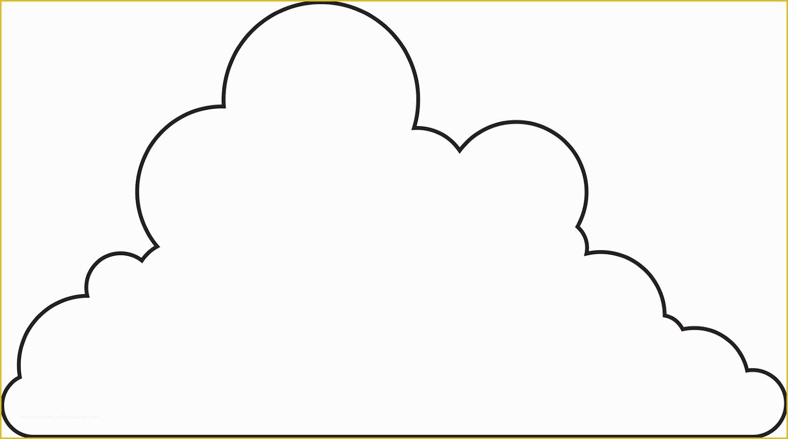 Cloud Template Free Of Raindrop Templates Clipart Best