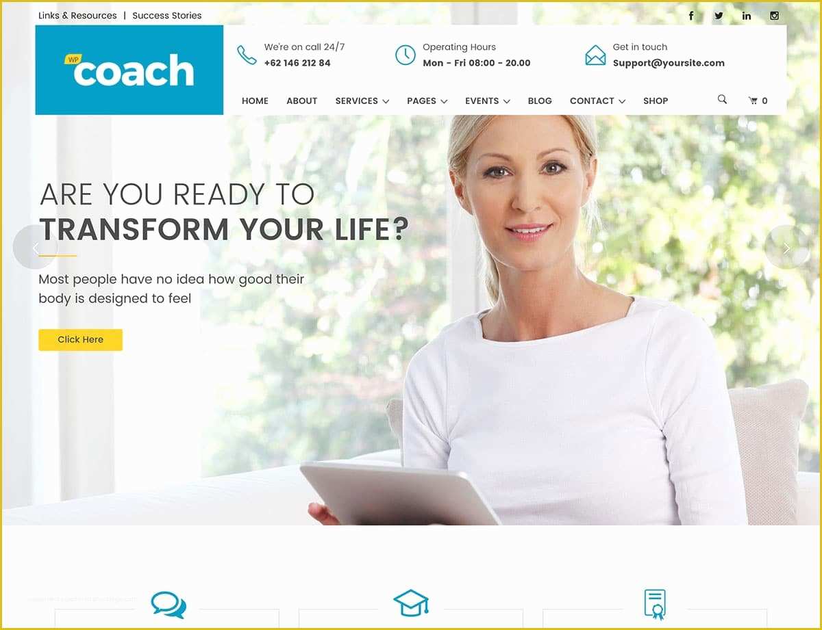 Coaching Website Templates Free Download Of 10 Best Coaching WordPress