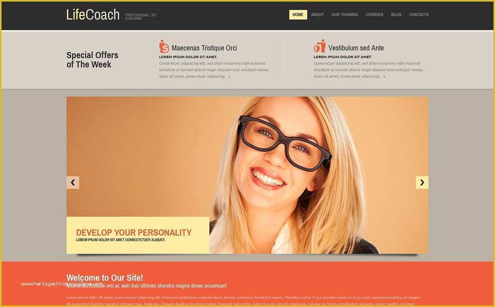 Coaching Website Templates Free Download Of Life Coach Responsive Website Template