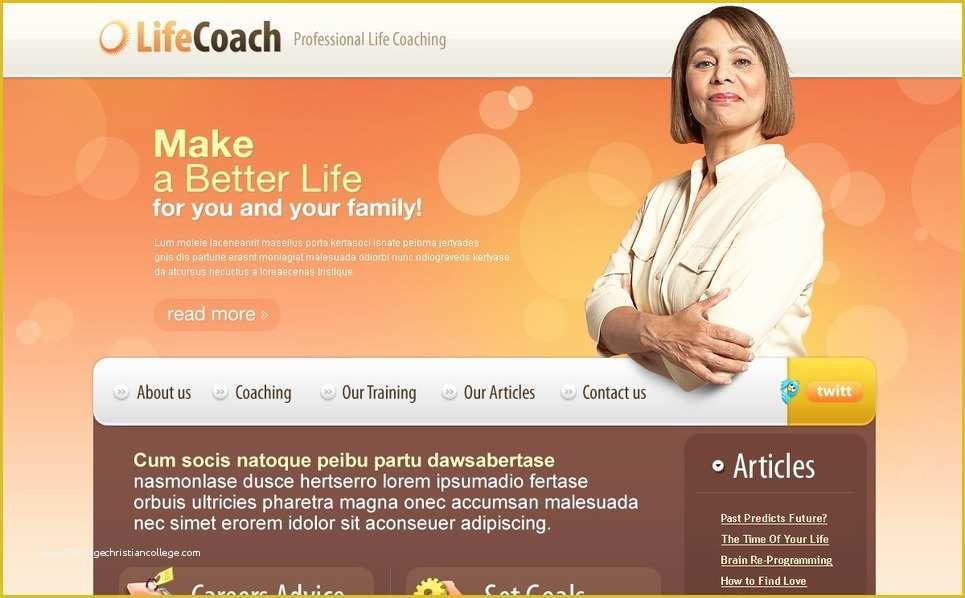 Coaching Website Templates Free Download Of Life Coach Website Template