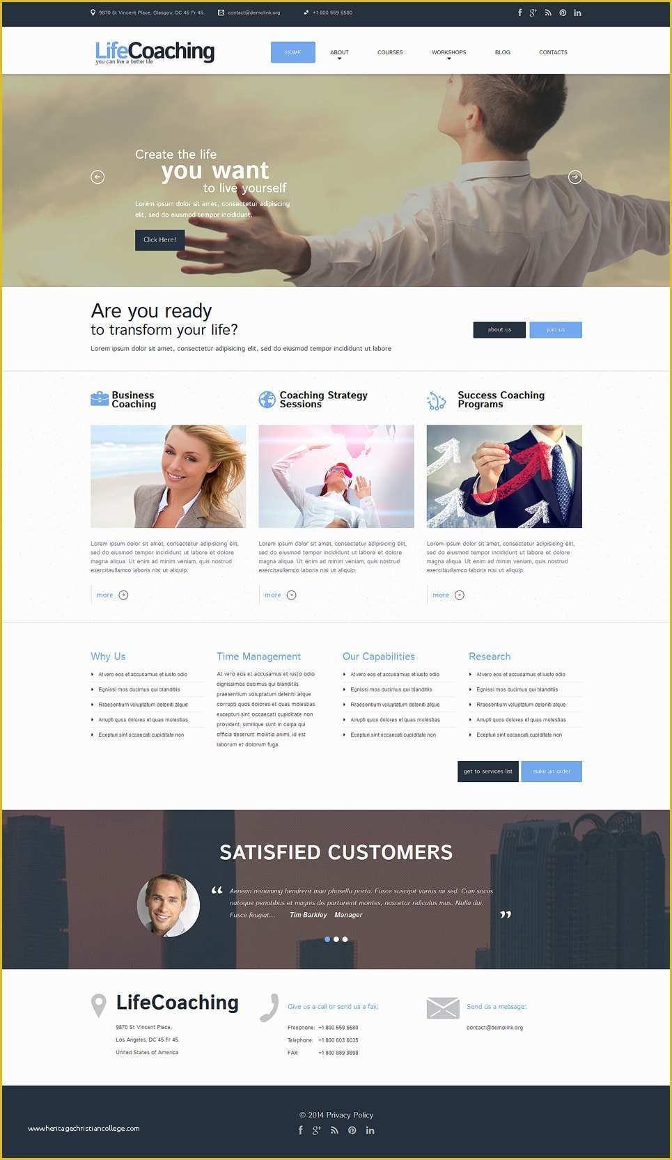 Coaching Website Templates Free Download Of Life Coach Wordpress theme