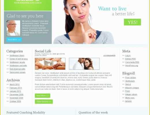 Coaching Website Templates Free Download Of Life Coach Wordpress theme Web Design Templates Website