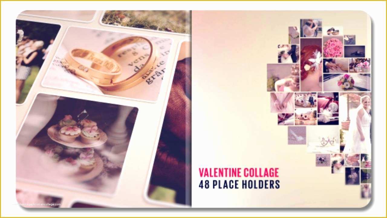 Collage after Effects Template Free Of Valentine Collage