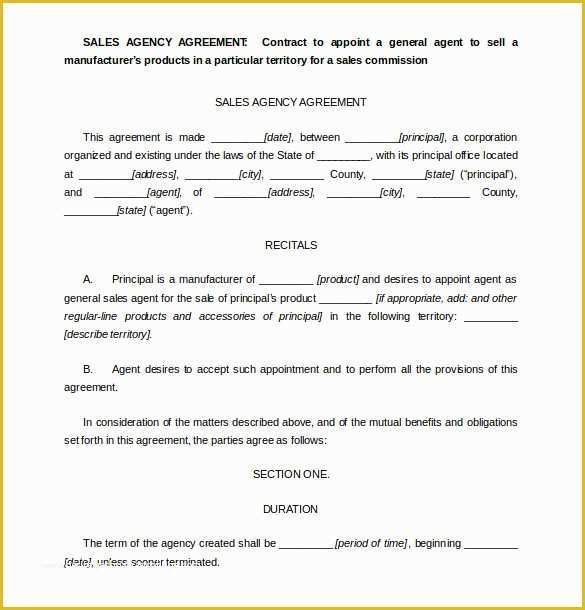 Commission Sales Agreement Template Free Of 21 Sales Agreement Templates Word Google Docs Apple