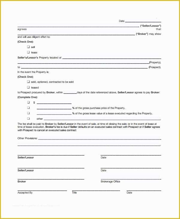 Commission Sales Agreement Template Free Of 9 Mission Sales Agreement Templates
