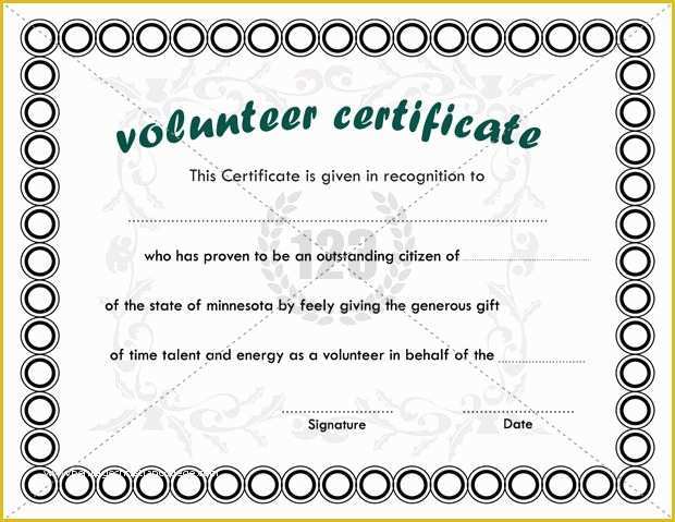 Community Templates Free Download Of Best Volunteer Certificate Templates Download Certificate