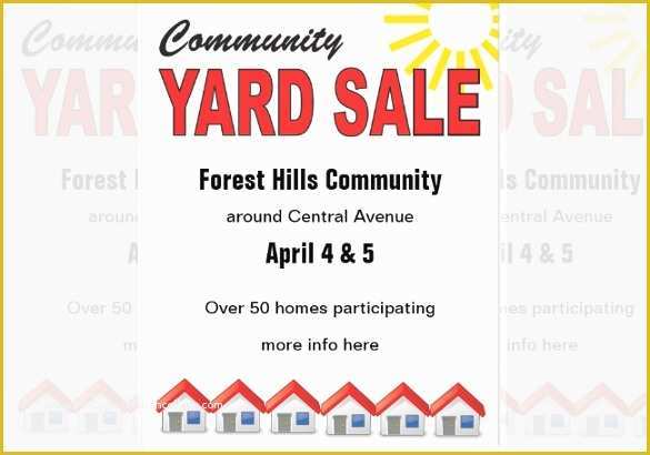 Community Templates Free Download Of Free Munity Yard Sale Flyer Template Sales Flyer