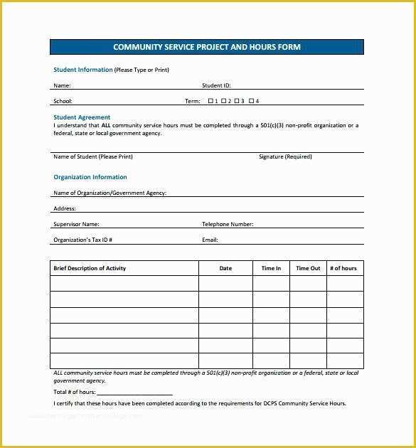 Community Templates Free Download Of Munity Service Letter Templates Pletion Verification