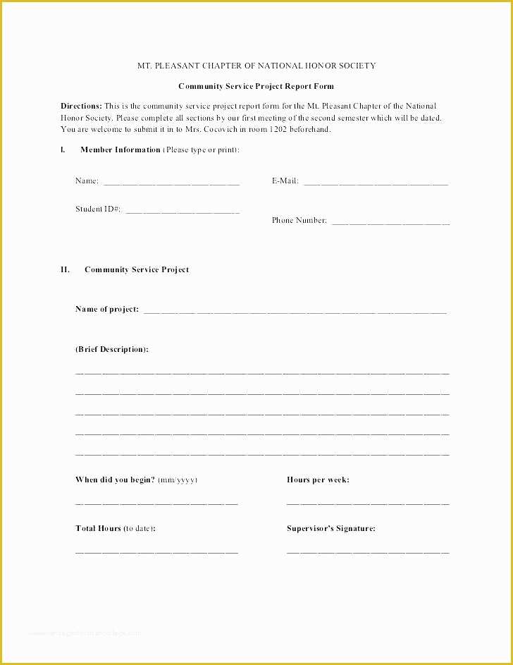 Community Templates Free Download Of Munity Service Log Sheet Printable Luxury Free Download