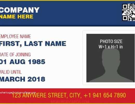 Company Id Template Free Of 10 Best Staff Id Card Templates Ms Word