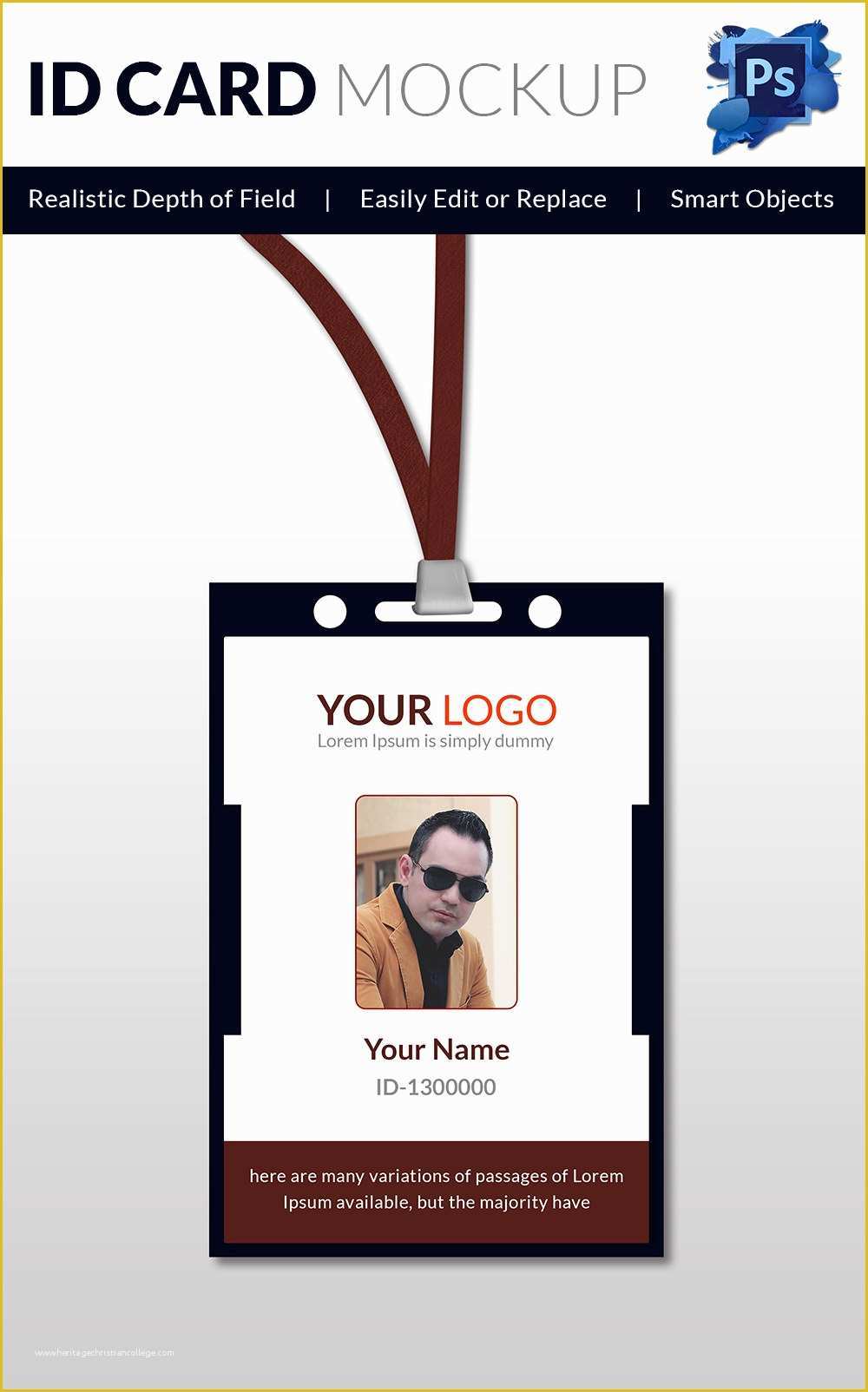 Company Id Template Free Of 18 Id Card Templates – Free Psd Documents Download