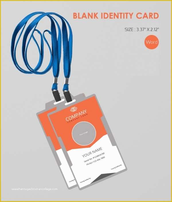 Company Id Template Free Of 30 Blank Id Card Templates Free Word Psd Eps formats