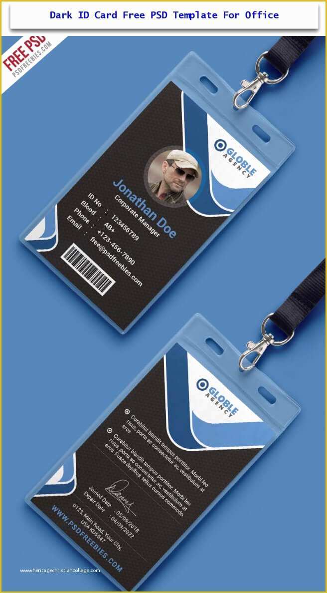 Company Id Template Free Of 30 Creative Id Card Design Examples with Free Download