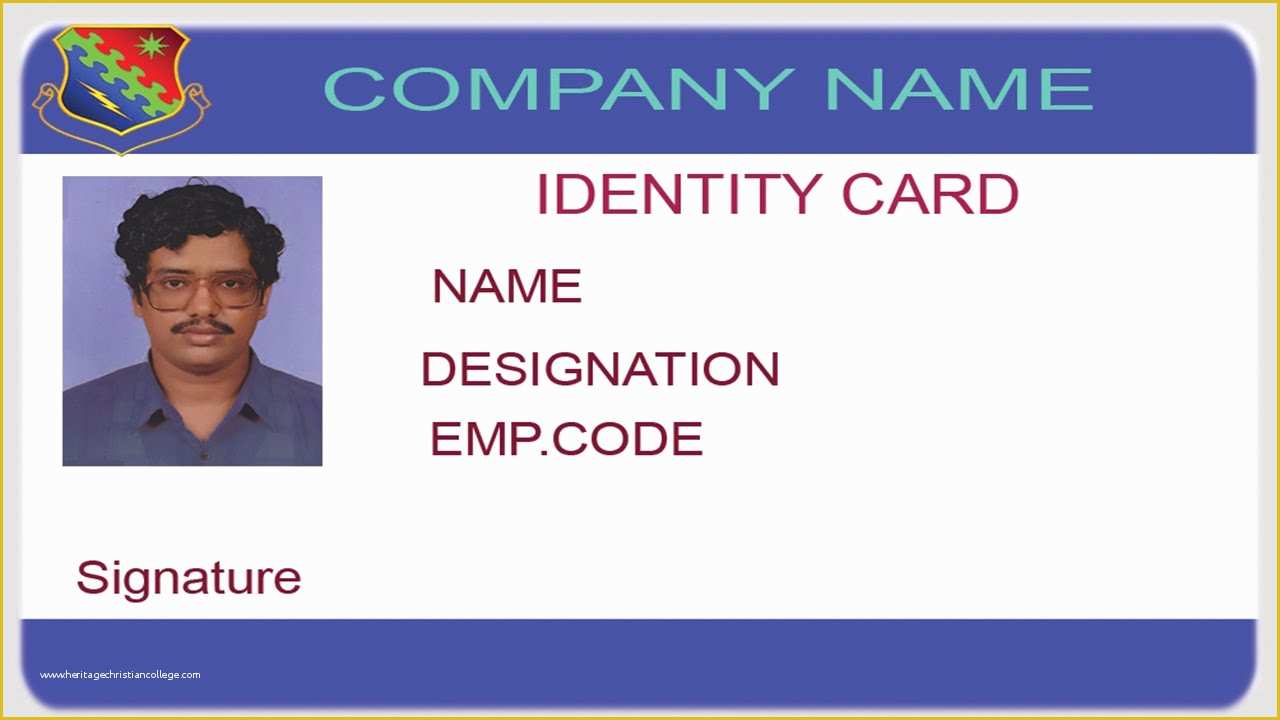 Company Id Template Free Of How to Design An Id Card Using Shop with English