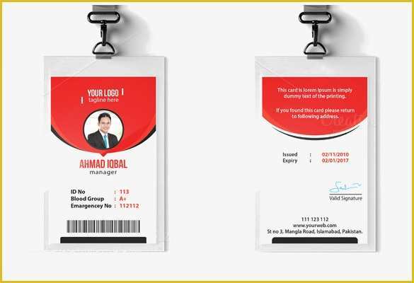 Company Id Template Free Of Id Card Template 19 Download In Psd Pdf Word