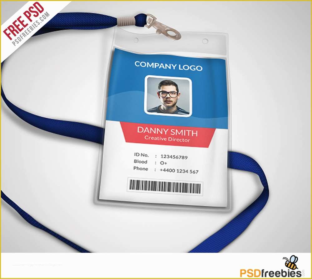 Company Id Template Free Of Multipurpose Pany Id Card Free Psd Template