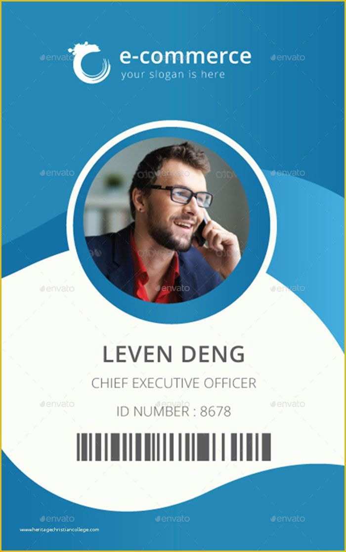 Company Id Template Free Of Template for Identification Card Id Badge