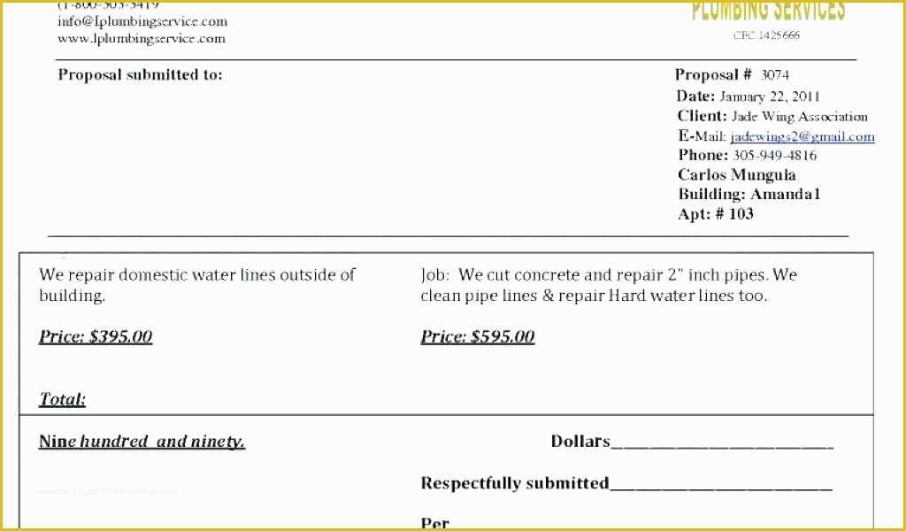 Concrete Estimate Template Free Of Concrete Bid Proposal Sample Web Audit Strategy Example