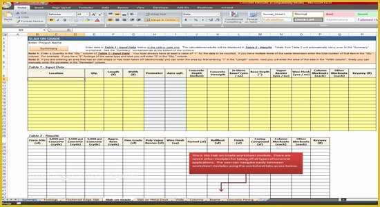 Concrete Estimate Template Free Of Construction Cost Estimating Blog March 2014