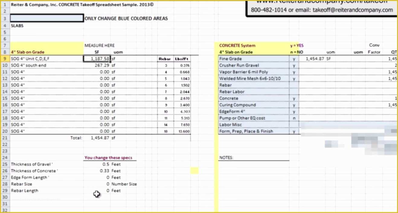 Concrete Estimate Template Free Of Construction Estimating Autodesk Construction Estimating