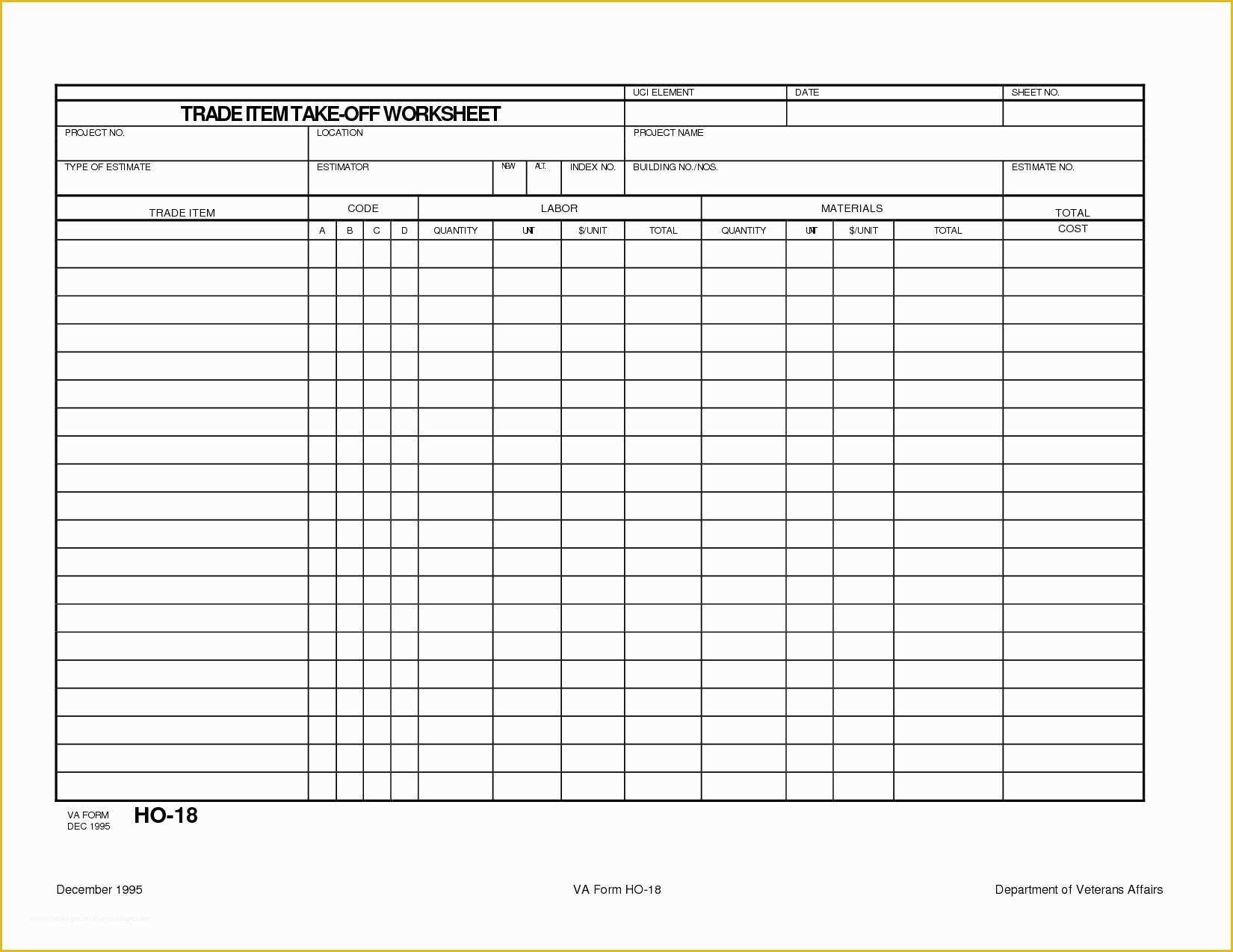 Concrete Estimate Template Free Of Free Concrete Estimating Spreadsheet Spreadsheet Downloa