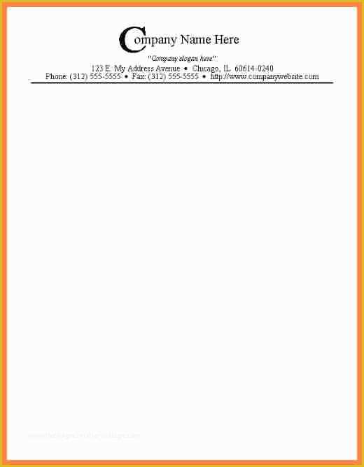 Construction Company Letterhead Template Free Of 10 Printable Letterhead Templates