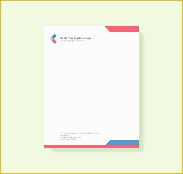 Construction Company Letterhead Template Free Of 37 Professional Letterhead Templates Free Word Psd Ai