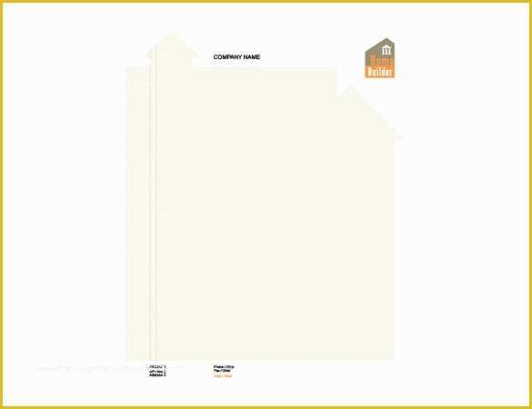 Construction Company Letterhead Template Free Of Construction Pany Letterhead Template – 10 Free Word