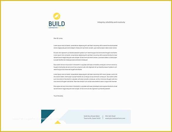 Construction Company Letterhead Template Free Of Construction Pany Letterhead Template – 10 Free Word