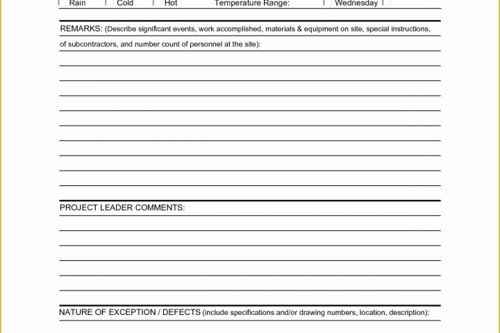 Construction Daily Report Template Free Of Best S Of Daily Report Template Word Employee Daily