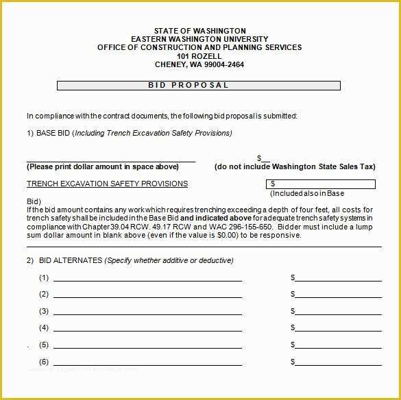 Construction Job Proposal Template Free Of Construction Proposal Templates 17 Free Word Pdf