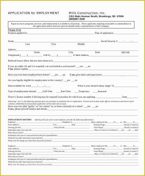 Construction Job Proposal Template Free Of Contractor forms Free