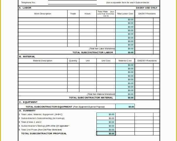 Construction Job Proposal Template Free Of Contractor Proposal Template 13 Free Word Document