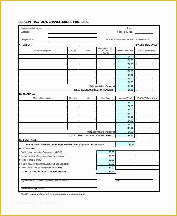 Construction Job Proposal Template Free Of Contractor Proposal Template 13 Free Word Document