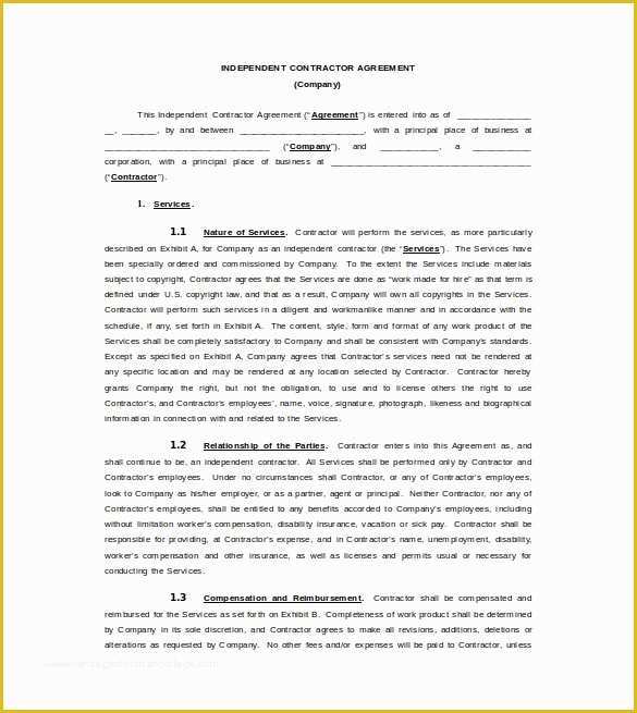 Consulting Agreement Template Free Of 8 Consultant Contract Templates to Download for Free