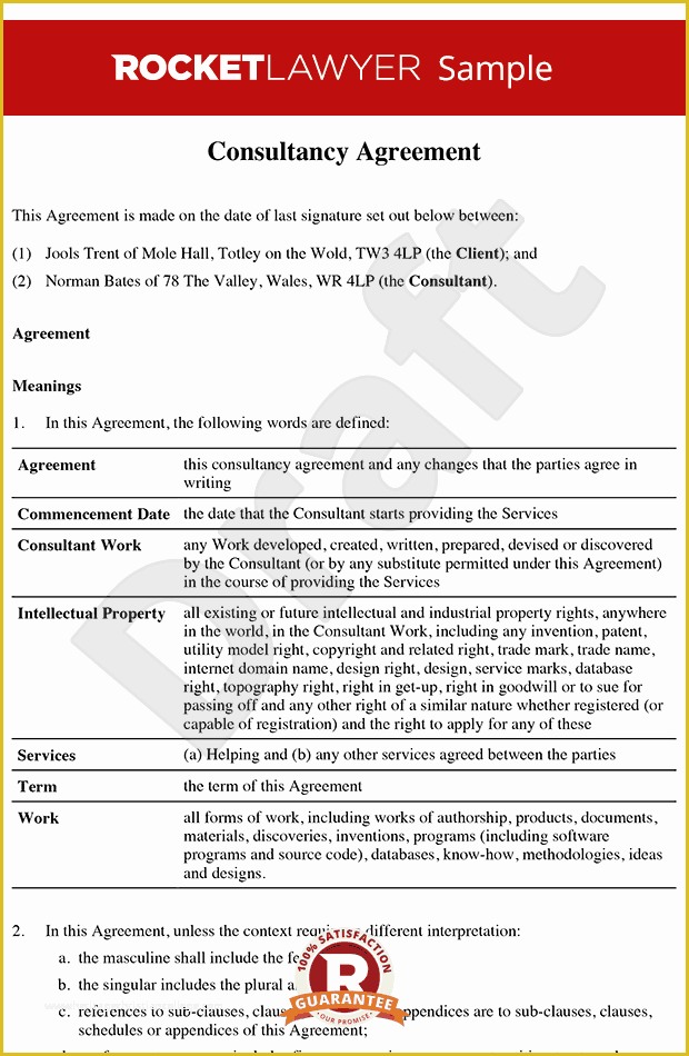 Consulting Agreement Template Free Of Consultancy Agreement Template Contractor Agreement