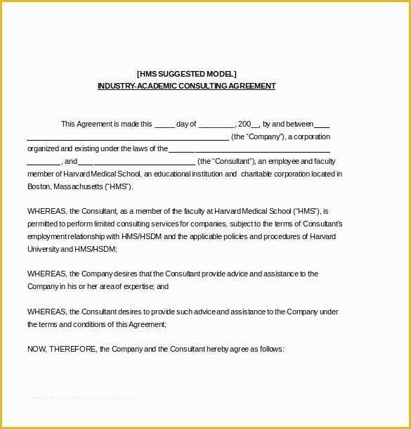 Consulting Agreement Template Free Of Consulting Agreement Template – 10 Free Word Pdf