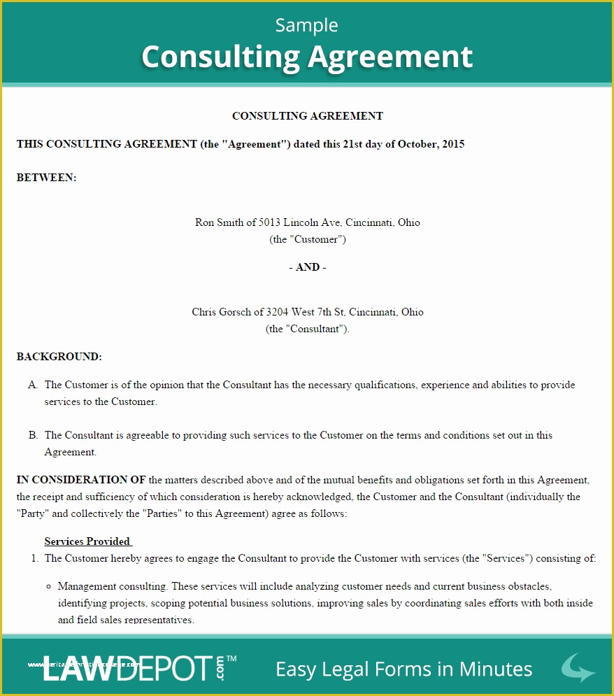 Consulting Agreement Template Free Of Consulting Agreement Template Us