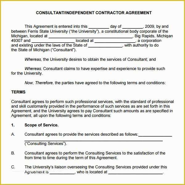 Consulting Agreement Template Free Of Retainer Agreement 7 Free Pdf Doc Download